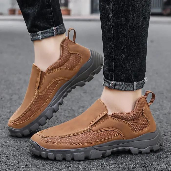 Chaussures décontractées pour hommes, style mocassins, simples, respirantes, confortables, pour le p