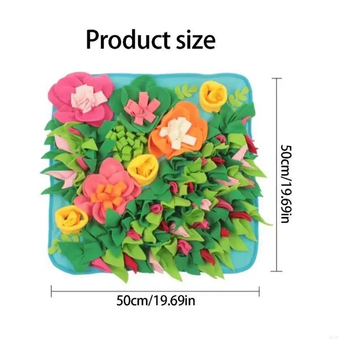 Tapis distribution friandises pour chien puzzle interactif jouet à mâcher pour animaux compagnie réduisant l'ennui occasions spéciales intérieur
