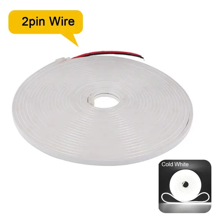 Bande lumineuse néon LED étanche 12V/24V avec 120LED/m pour décoration de salon, chambre ou bureau avec multiples couleurs et design flexible