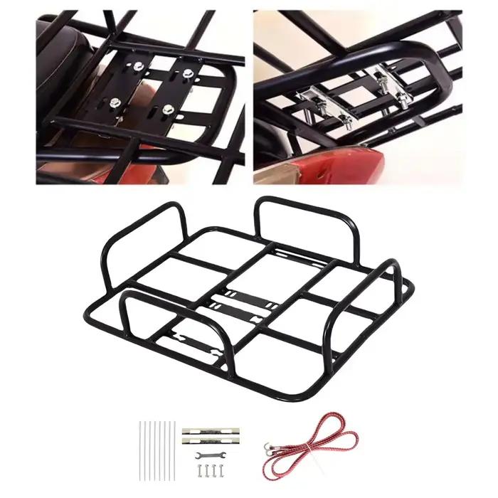 Panier de vélo arriere en fer robuste et decoratif pour transport facile sur vélo de montagne ou véhicule électrique occasions spéciales