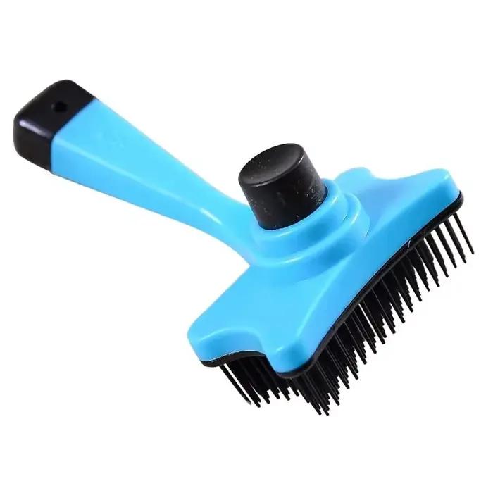 Brosse de toilettage pour chiens et chats, autonettoyante, sans statique, peigne de Massage, poils plus épais et stables, fournitures pour animaux de compagnie pour enlever la fourrure ample