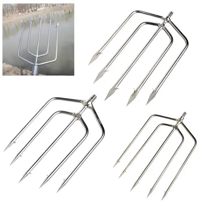 Lance de pêche 3/5 broches harpon fer
