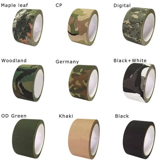 Bande de Camouflage imperméable auto-adhésive Durable Camping en plein air Camouflage furtif bande e
