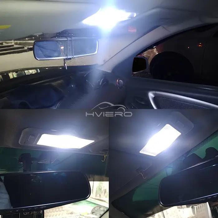 2X blanc T10 W5W Cob 16SMD 24SMD 36SMD 48SMD voiture Led dégagement panneau d'immatriculation lampe