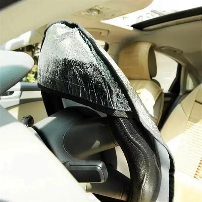 Housse pare-soleil à double isolation thermique, pliable, anti-UV, protection solaire, accessoires intérieurs de voiture pour tous les volants de voiture