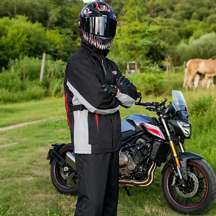 Veste de pluie pour motard