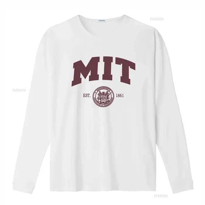 T-shirt MIT officiellement sous licence avec logo Arch, Massachusetts Institute of Technology, fondé en 1861, vintage, lavé, confortable