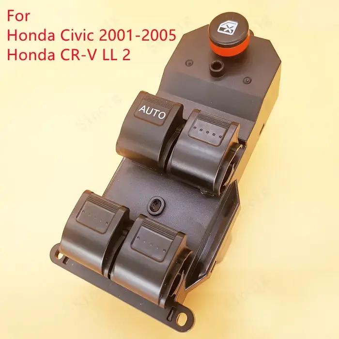 Interrupteur de commande de fenêtre en ABS et polycarbonate pour Honda CRV 2002-2006 et Civic 2001-2005 interrupteur de fenêtre électrique rouge à offrir pour des occasions spéciales