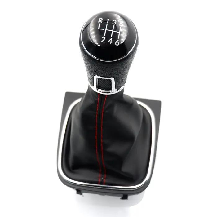 Pommeau de levier de vitesse en cuir noir pour VW Golf 5 6 Jetta V VI Scirocco 5/6 vitesses élégant à offrir pour conducteur occasions spéciales