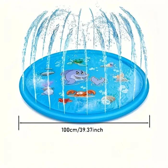 Bassin de bain pour animaux de compagnie robuste pour l'extérieur avec fonction de pulvérisation d'eau -