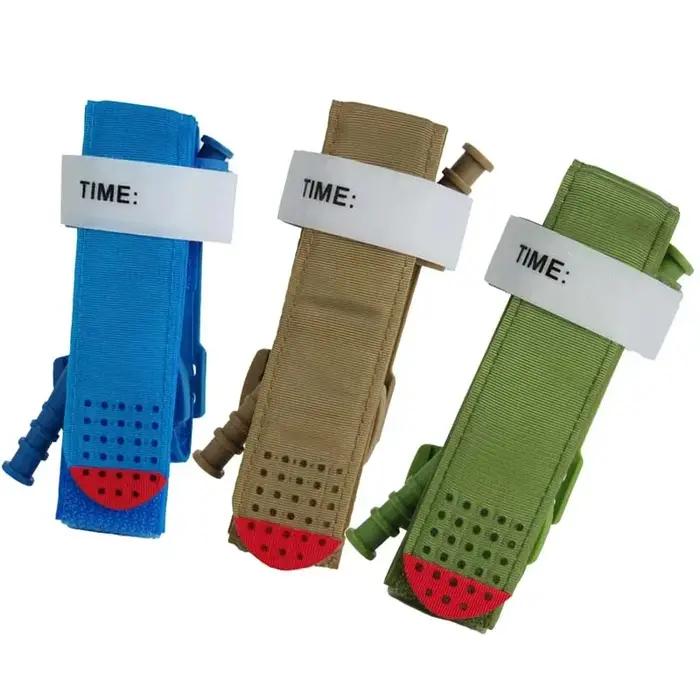 Garrot Tactique CAT en nylon robuste pour contrôle rapide du saignement pour randonneurs survivants et professionnels médicaux