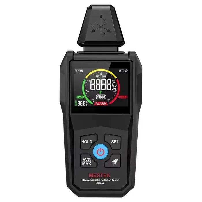 Détecteur de rayonnement électromagnétique EMF01 compteur EMF précis pour la maison et le bureau occasionnels et spéciaux