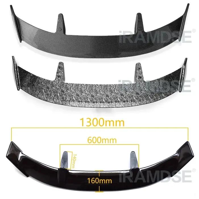 Spoiler Universel Carbone Surface ABS Type Générique Spoiler de coffre arrière pour Audi A3 Hatchbac