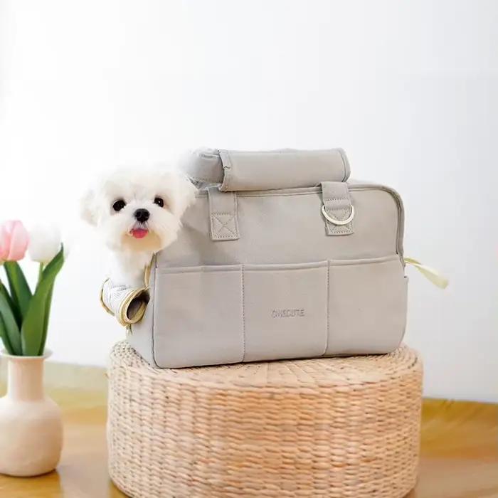 Sac à bandoulière pour chiots en coton 100% pour promenade et déplacement confortable pour chiots de toutes tailles et étapes de vie