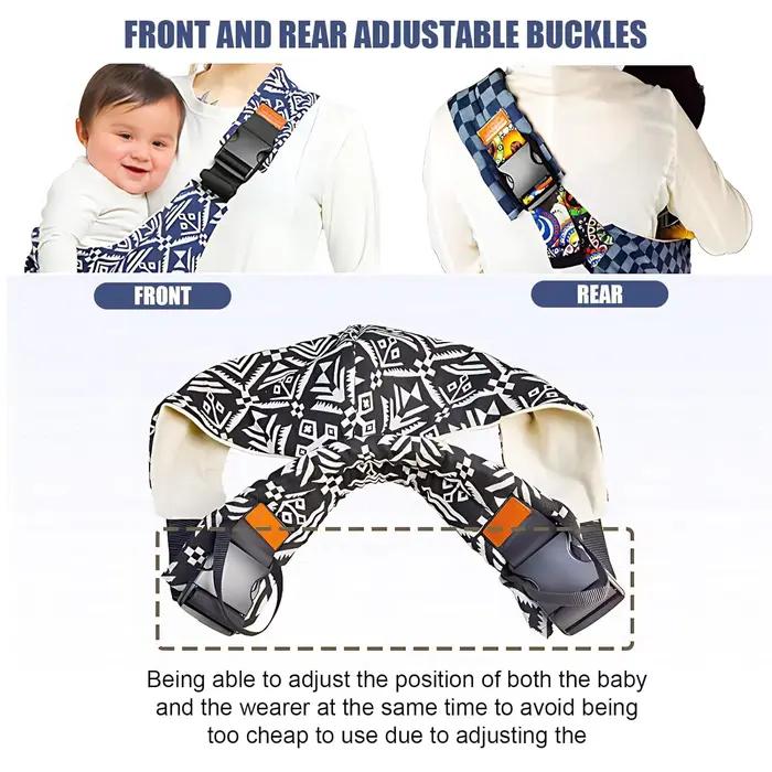 Bébé enfant extérieur transporteur enveloppement doux anti-dérapant anneau de transport fronde multi