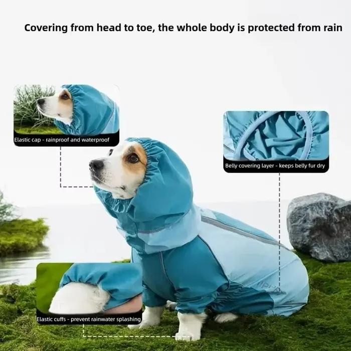 Combinaison imperméable tout-en-un pour Corgi