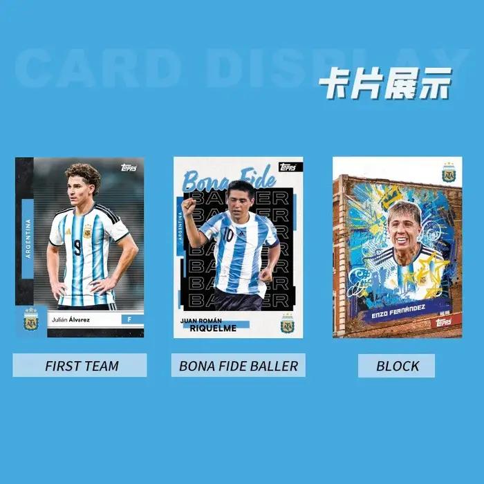 2026 Topps Team Set Équipe Nationale de Football d'Argentine Lionel Messi Cartes à Collectionner de Stars du Football
