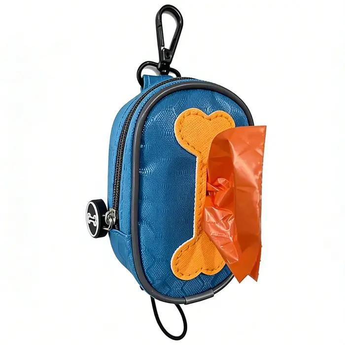 Distributeur de sacs à déjections canines suspendable avec fermeture éclair