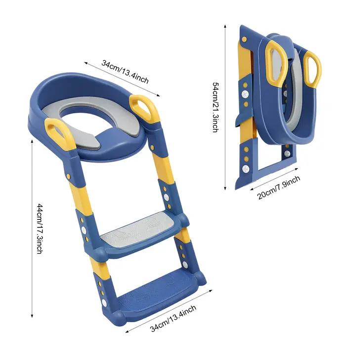 Siège d'apprentissage de la propreté avec escalier antidérapant et main courante pliable pour enfants de 2 à 7 ans occasions spéciales et cadeaux d'anniversaire