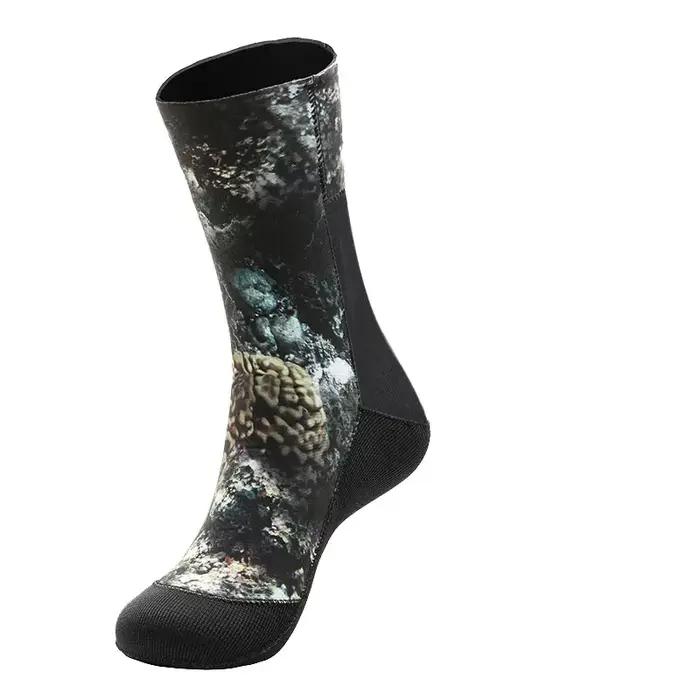 Chaussettes plongée camouflage 3-5mm antidérapantes étanches chasse sous-marine pêche rapide séchage