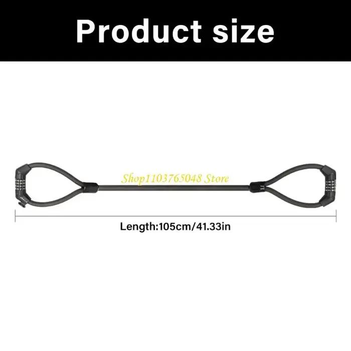 R53E Antitheft Bicycles verrouillage du câble Double tête