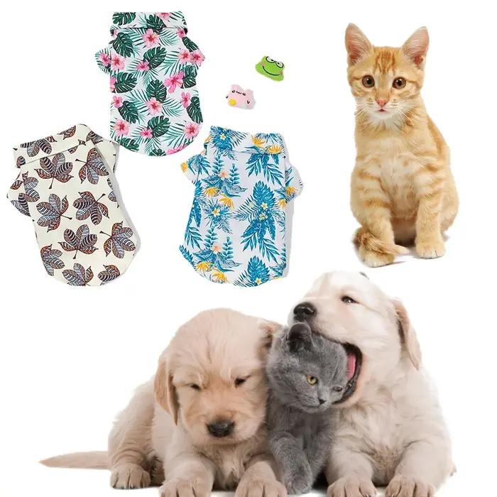 Chemises de Style hawaïen pour chiens de petite et moyenne taille