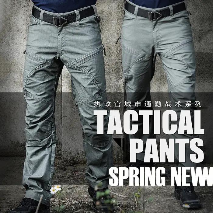 Pantalon cargo tactique stretch résistant à l'eau pour chasse et randonnée en toutes saisons