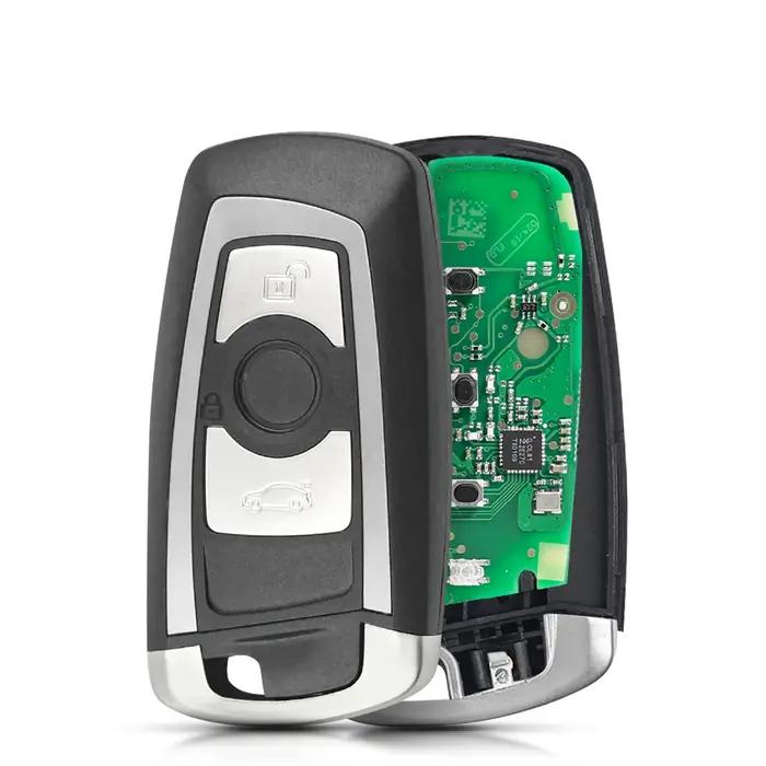 KEYYOU 3/4 boutons télécommande porte-clés pour BMW 5 7 F série FEM/BDC