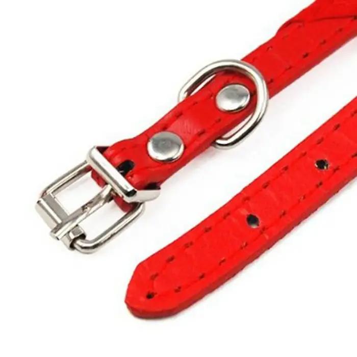 VELIF-2X réglable chien chat Bandana écharpe collier petite taille rouge