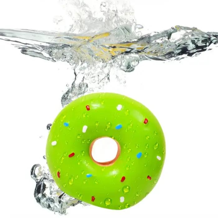 Jouets pour chiens couineurs en forme de beignet jouet interactif meulage des dents