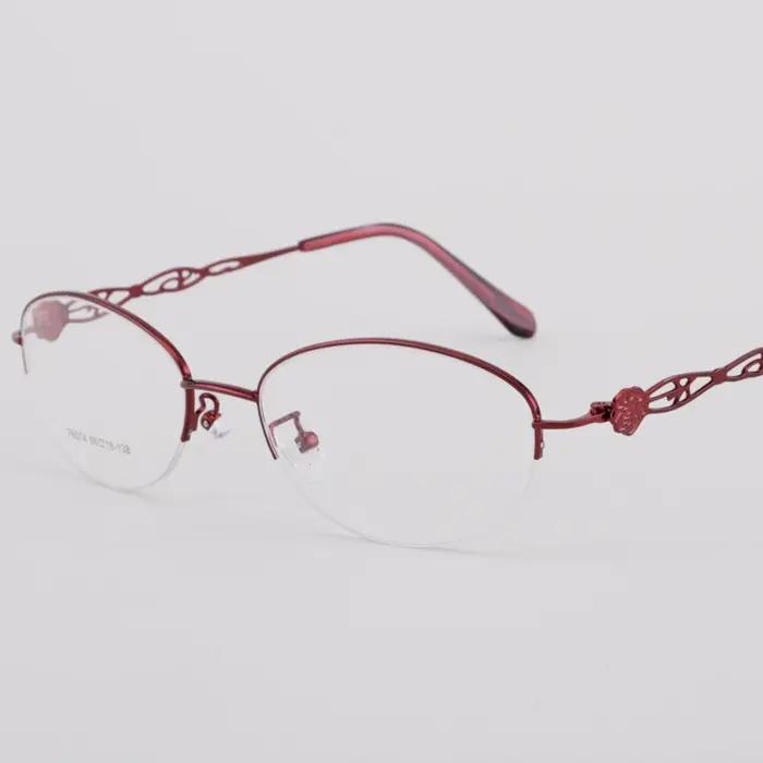 BCLEAR demi-monture alliage lunettes cadre optique Prescription Semi-jante