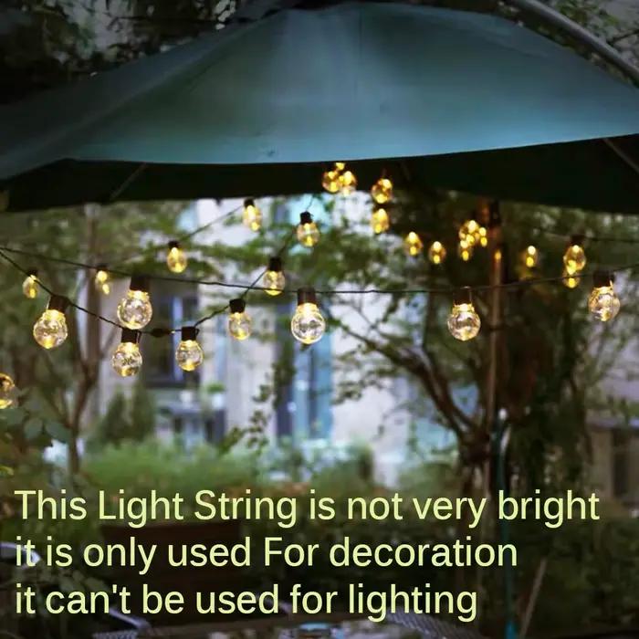 5/7/12M Led Globe solaire fée chaîne lumières guirlande de noël rue mariage ampoule lampes en plein
