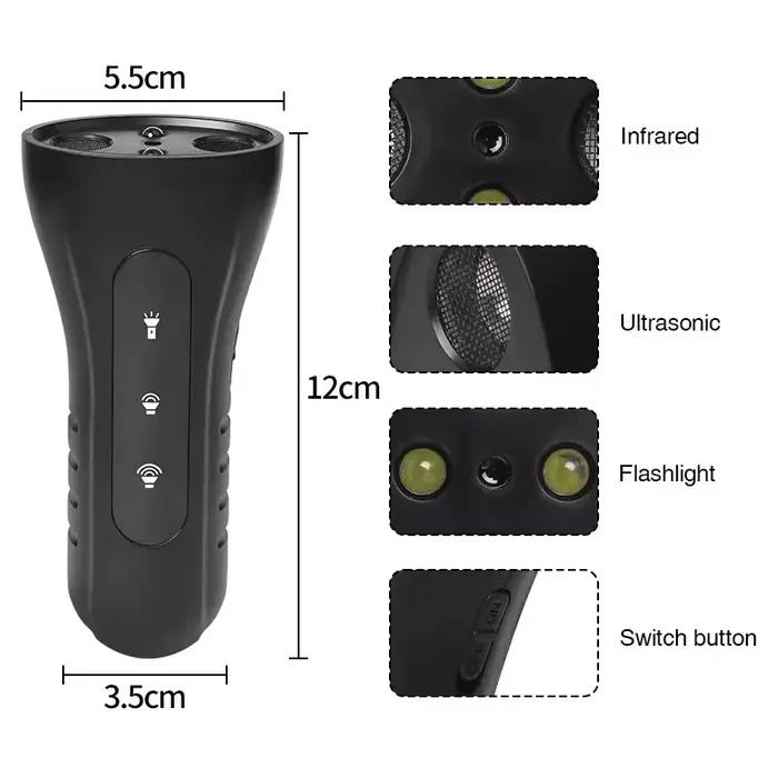 2025NEW accessoires pour animaux de compagnie produits d'entraînement et de comportement pilotes à ultrasons pilotes à ultrasons dissuasion des aboiements pour chiens
