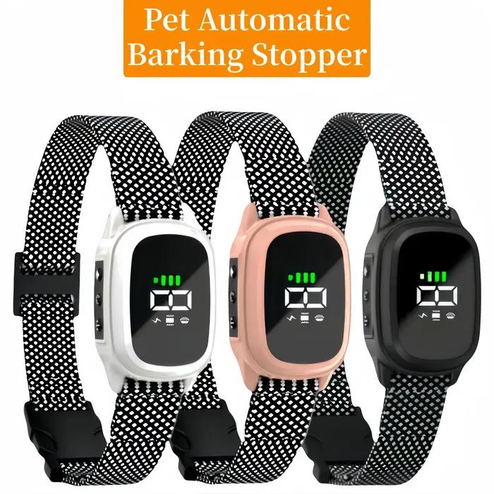 YHLC collier de chien anti-aboiement automatique, bouchon d'aboiement Rechargeable, Stop Barkin, collier d'entraînement électrique pour chien