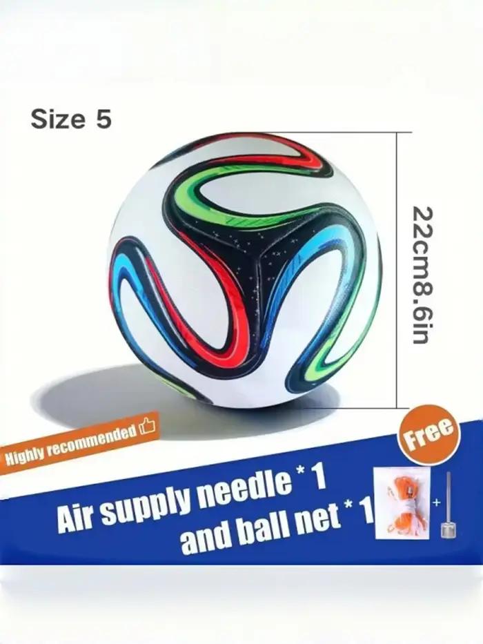 Ballon de football professionnel pour hommes et femmes, taille 5, en PU, pour entraînement extérieur