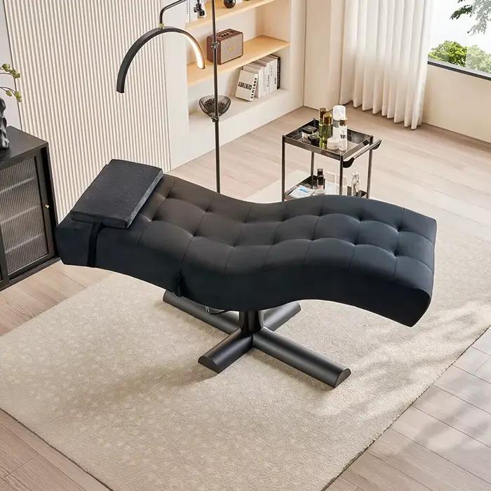 Lit de spa japonais avec circulation d'eau, table de massage pour hydrothérapie faciale pour salon de coiffure, lit électrique pour cils et soins de beauté