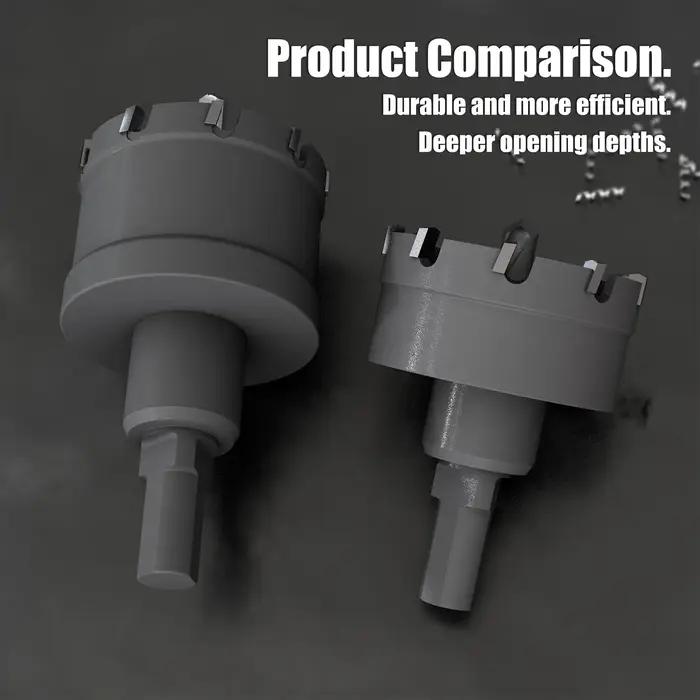 Couronne de perçage TCT 12-100mm pour métal acier inoxydable et alliages avec pointe carbure tungstène