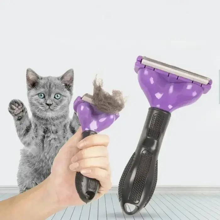 Grand peigne d'épilation pour chien et chat peigne de toilettage pour animaux de compagnie pour chiens aux poils longs et courts et chats pour le toilettage et le massage