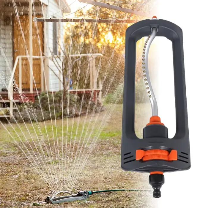 Arroseur oscillant automatique pour jardin réglable avec 4 modes de pulvérisation pour pelouse et parcs de fleurs et plantes