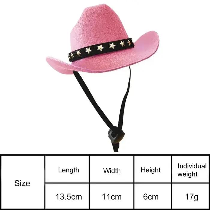 Chapeau de cowboy réglable pour animaux de compagnie