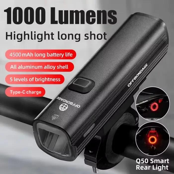 OFFBONDAGE Vélo Lumière 1000Lumen
