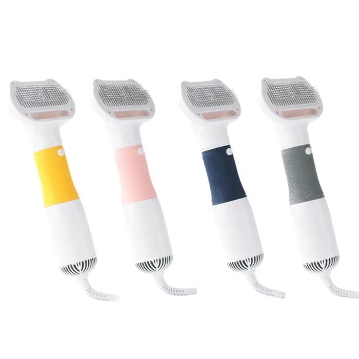Sèche-cheveux 2-en-1 pour chiens avec brosse lissante pour petits
