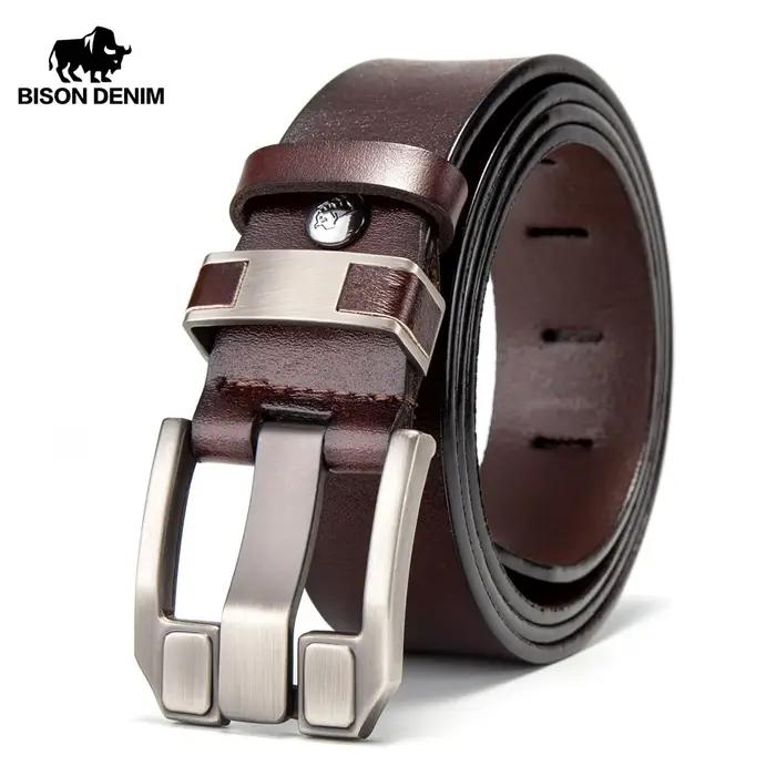 Bagressions DENIM-Ceinture en Cuir group pour Homme, Accessoire de Haute Qualité, Marque de Luxe Vin