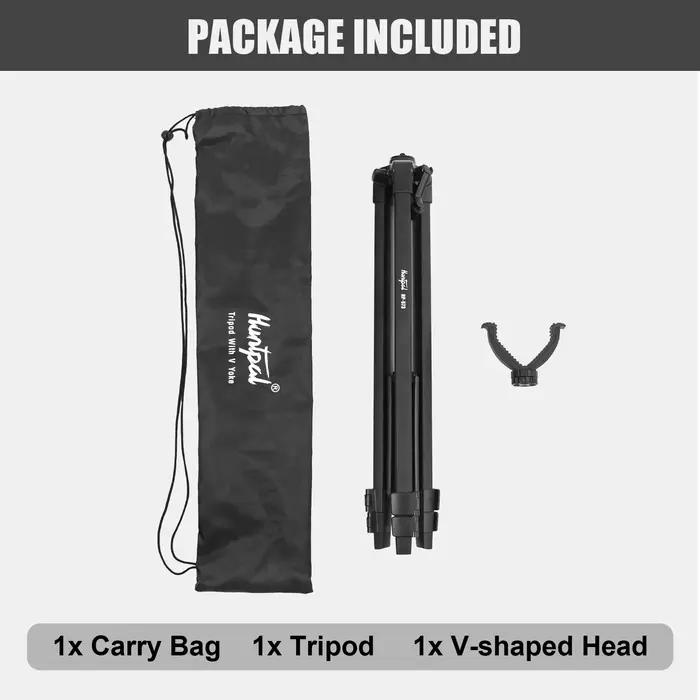 Trépied de chasse H avec tête en V, support de tir en aluminium léger, hauteur réglable, pour la cha