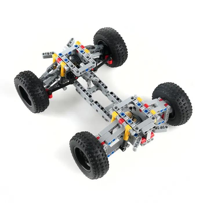 MOC – ensemble de blocs de construction de technologie de châssis de voiture, véhicules à quatre roues motrices, jouets éducatifs de bricolage, modèle de briques, cadeaux pour enfants