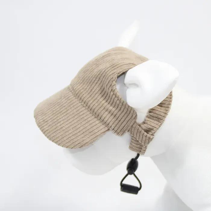 Casquette de baseball ajustable pour grands chiens, chapeau plat pour animaux de compagnie de taille