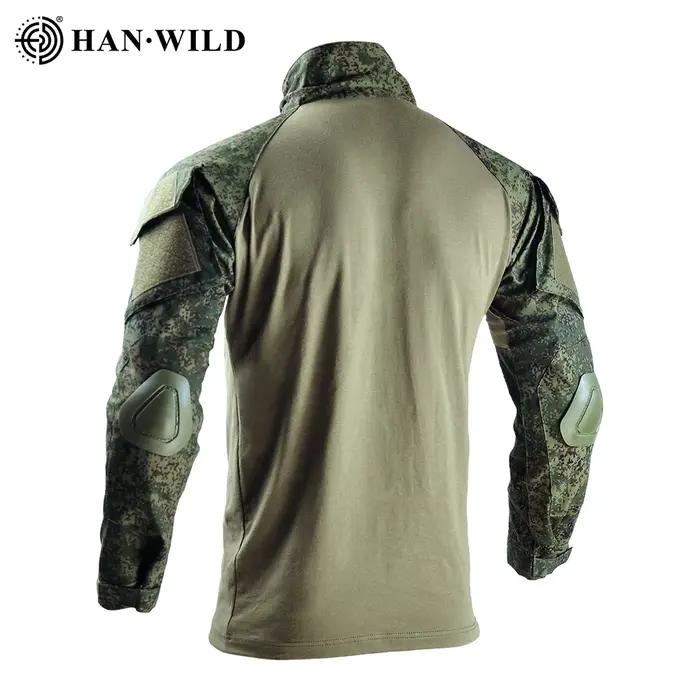 Uniforme tactique camouflage russe - Combinaison chasse avec protections genoux coudes