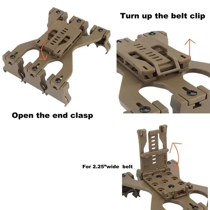 Support de coque de fusil de chasse tactique de calibre 12, 12 tours, Angle réglable, pochette de munitions pour magazines, adaptateur de Clip de ceinture, accessoires de chasse magnétiques
