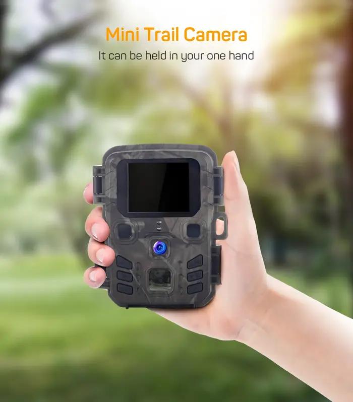 Caméra de chasse extérieure 20MP 1080P avec capteur PIR Mini301 pour observation de la faune résistante aux intempéries pour passionnés de nature et de photographie动物摄影爱好者和自然爱好者的外部狩猎相机,带PIR Mini301传感器,防水,适用于观察野生动物