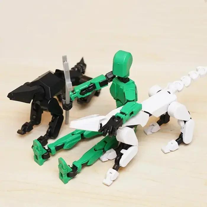 13 figurine Titan multi-articulé mobile Shapeshift Robot T13 Action Mannequin personnage et chien Figure jouets cadeaux pour les enfants